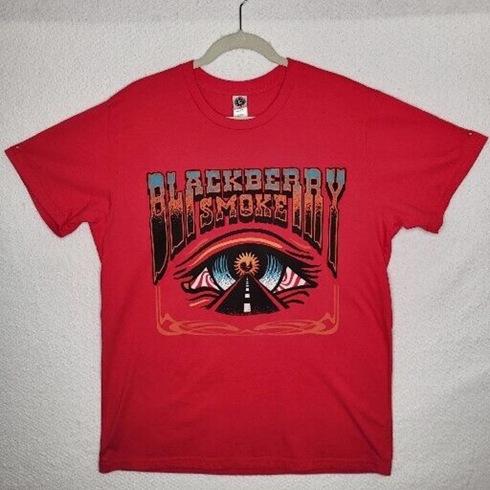 Blackberry Smoke Red T-shirt Men's Size XL Southern Rock Made In USA